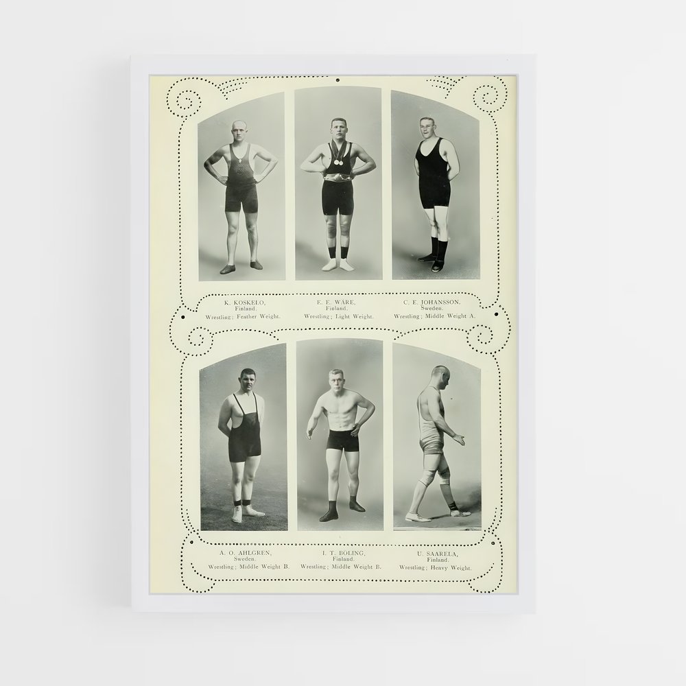 Poster Époque de Plongée – affiche Jeux Olympiques (vue 3)